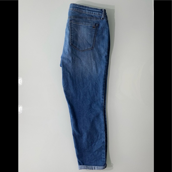 LAST CHANCE Jessica Simpson Rolled Cuff Washed Denim Skinny Jeans, 14/32 - Picture 11 of 11
